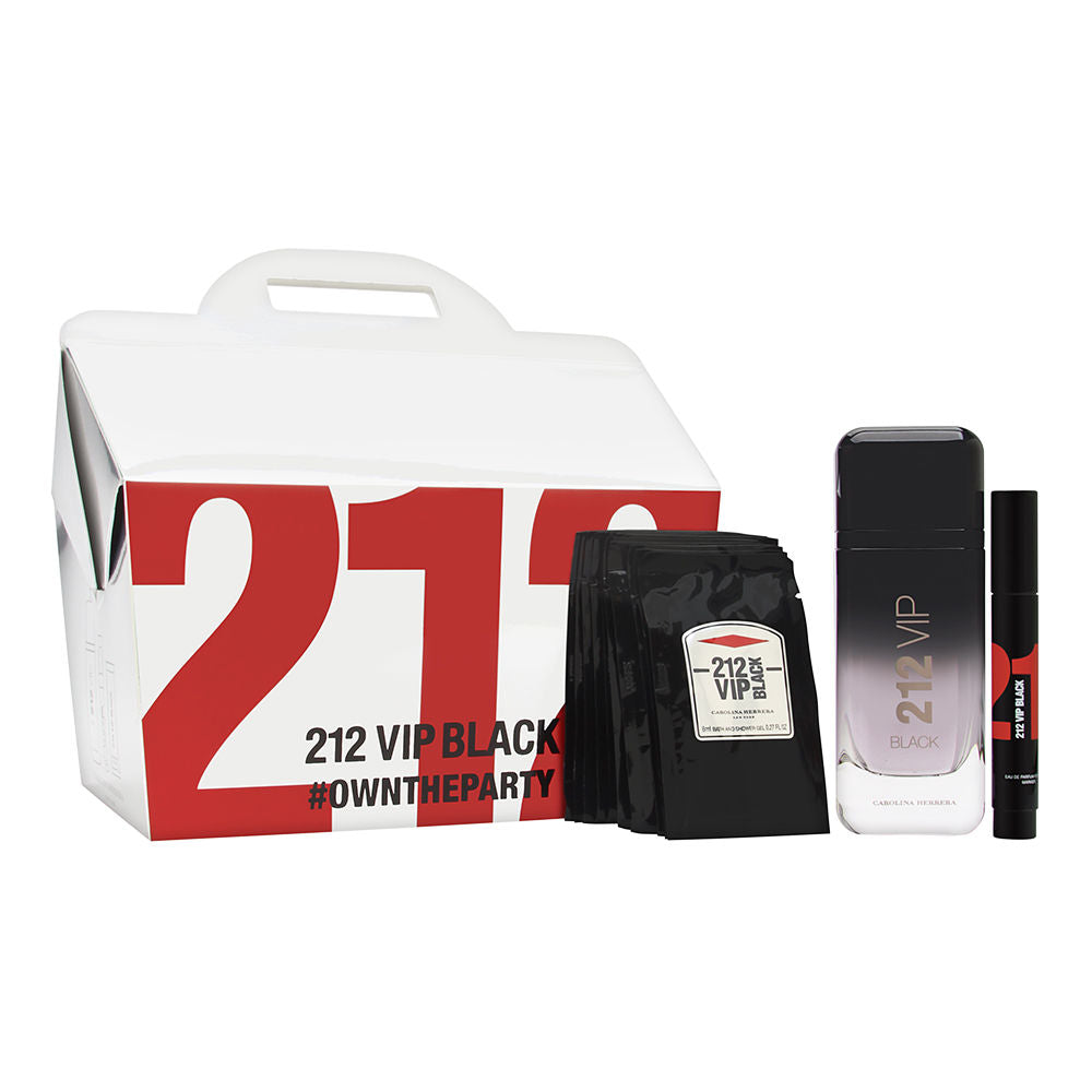 212 VIP Black 3 Piece Gift Set by Carolina Herrera for Men